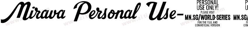 Mirava Personal Use字体转换